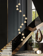 Luxe Black Chandelier — 14-Light - View 2