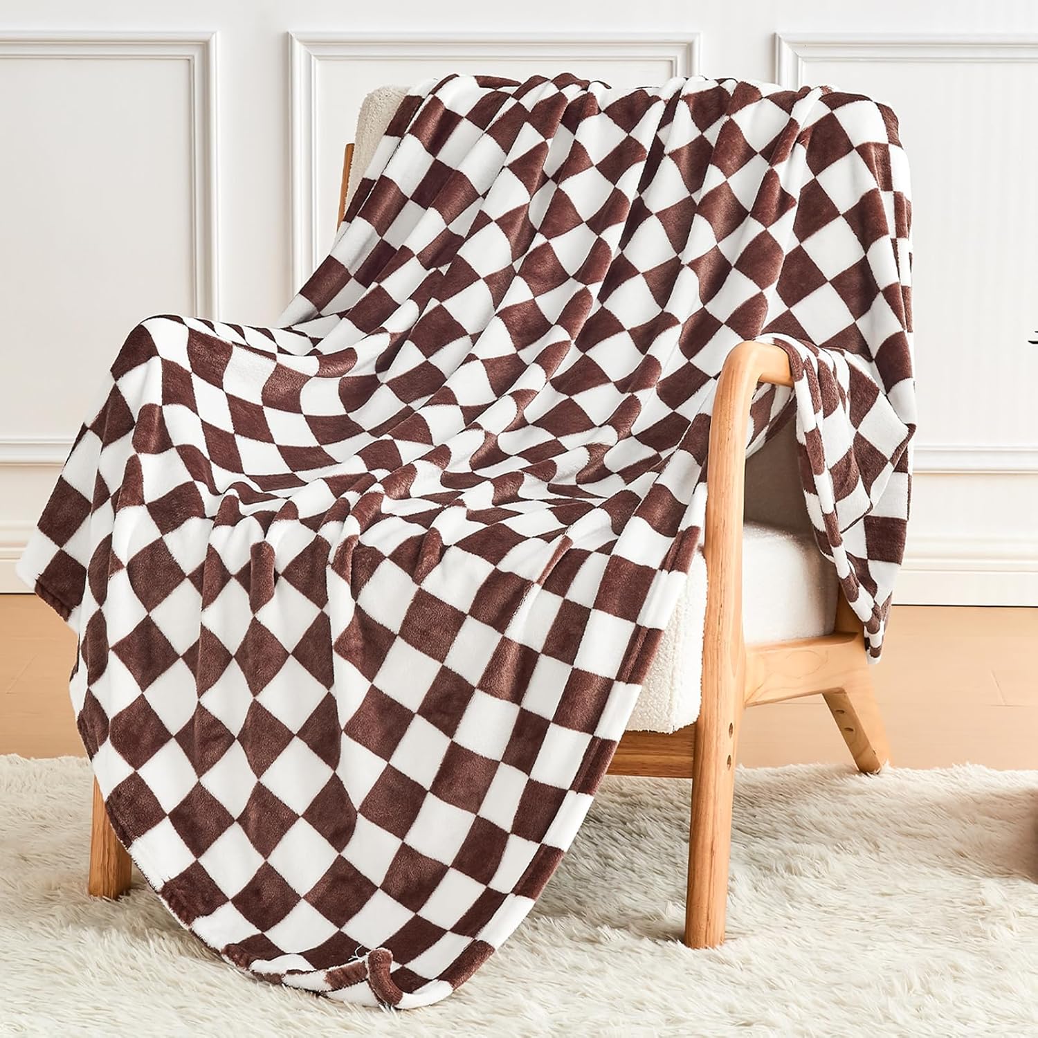 Black Throw Pillow — 50" — 01 Brown