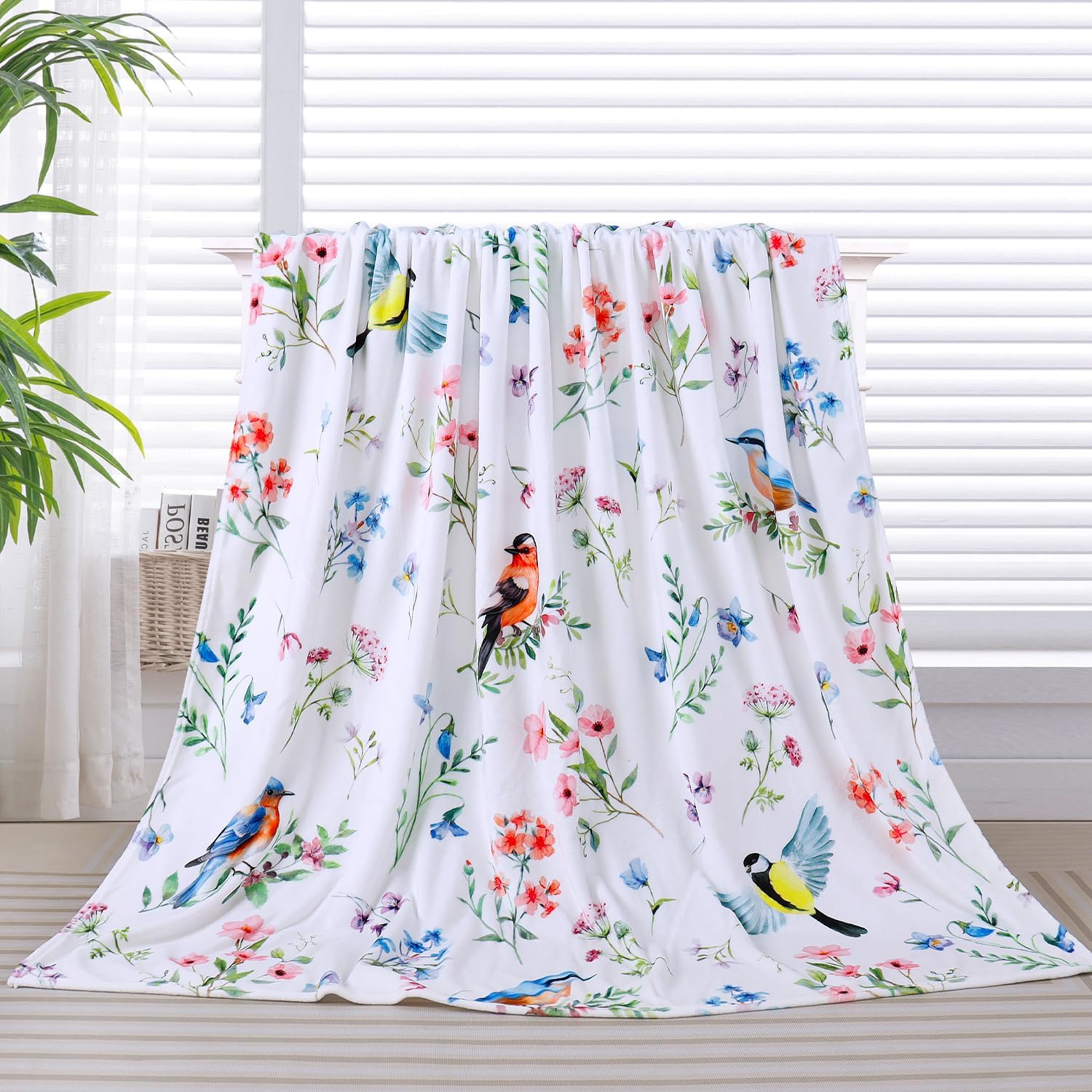 Brown Throw Pillow — 60" — Oragne Bird