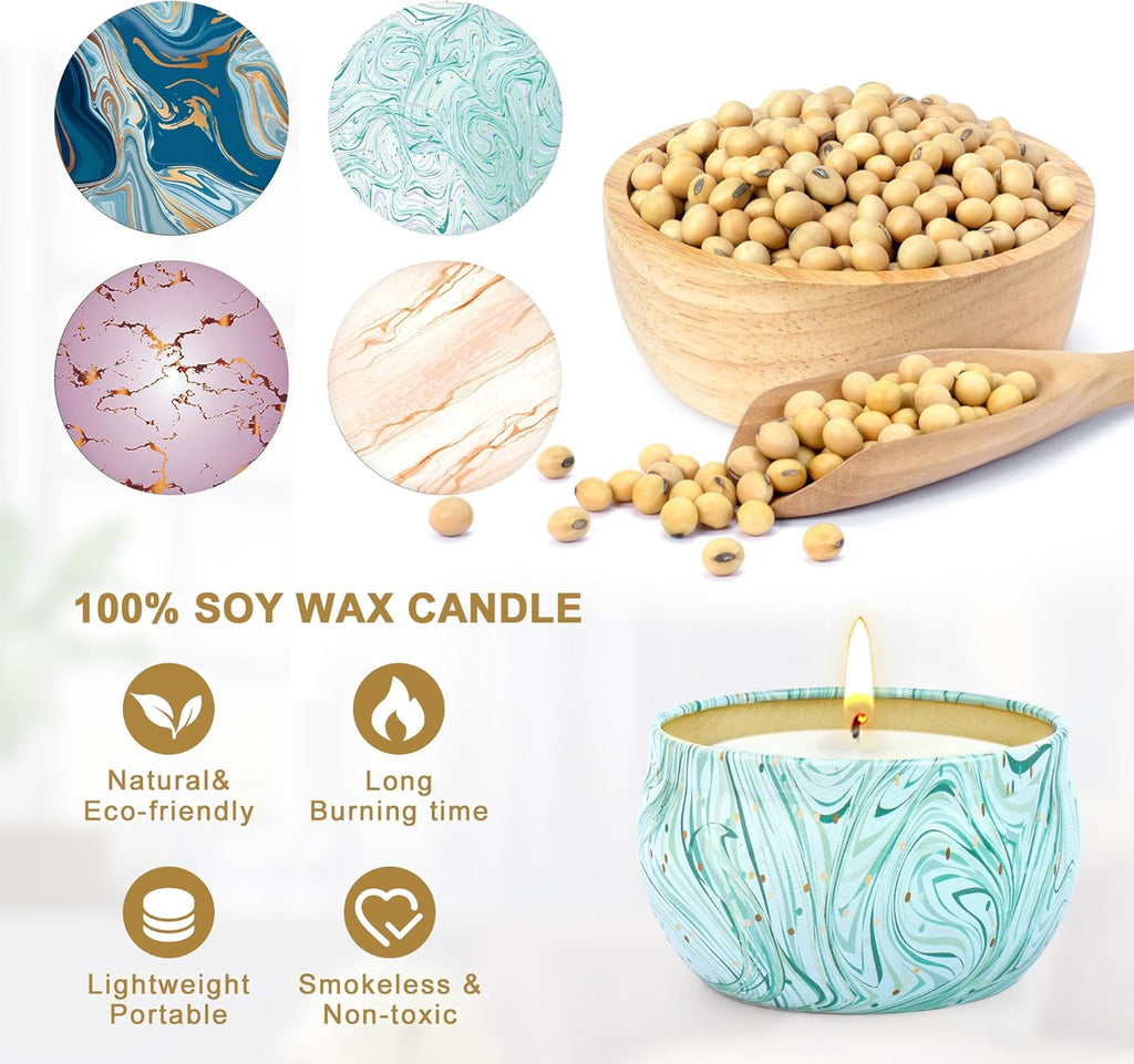 Soy Wax Metal Scented Candle - View 2