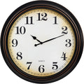Battery Operated Gold Wall Clock — 12" — 24'' Bronze