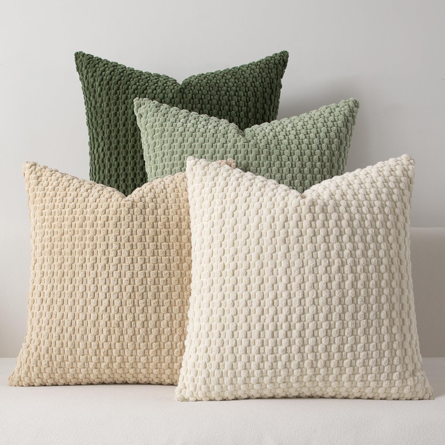 Boho Beige Pillow Cover — 20" — 20" x 20" (Pack of 4)