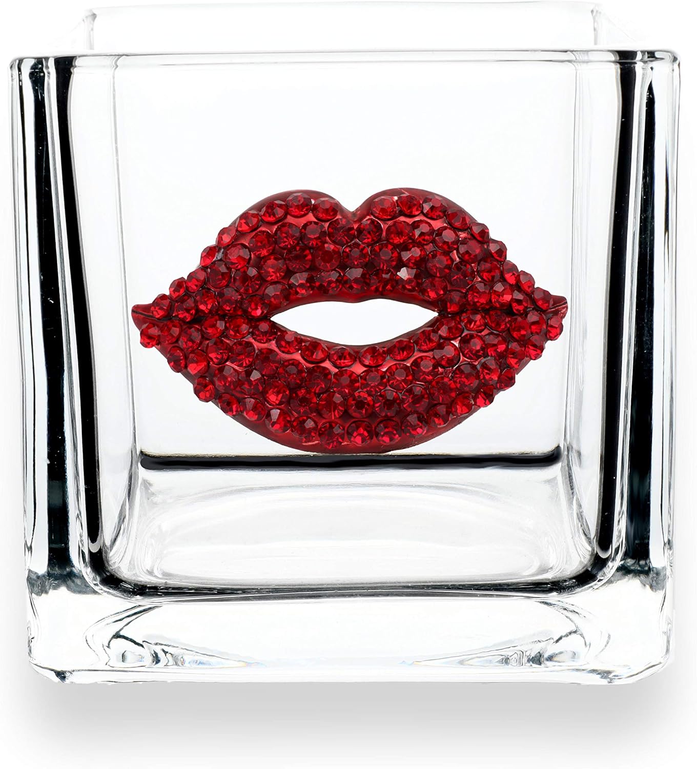 Beige Candle — 4x4 — Red Lips