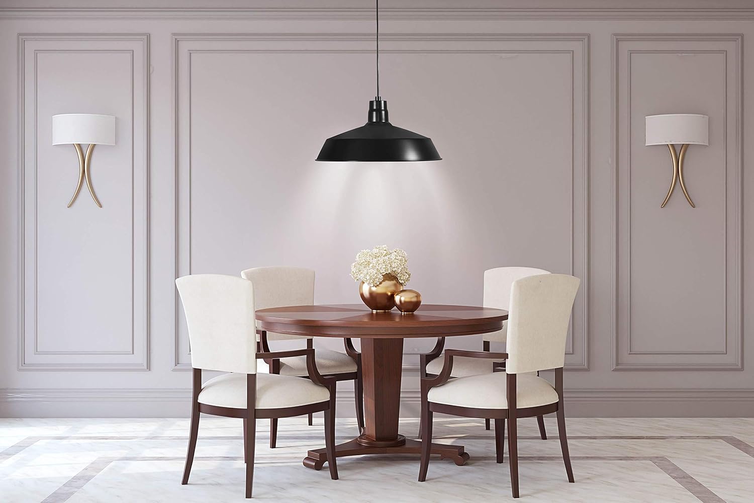 Adjustable Black Pendant Light - View 5