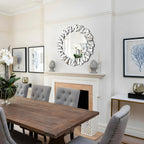 Round Glass Wall Mirror — 40" - View 9