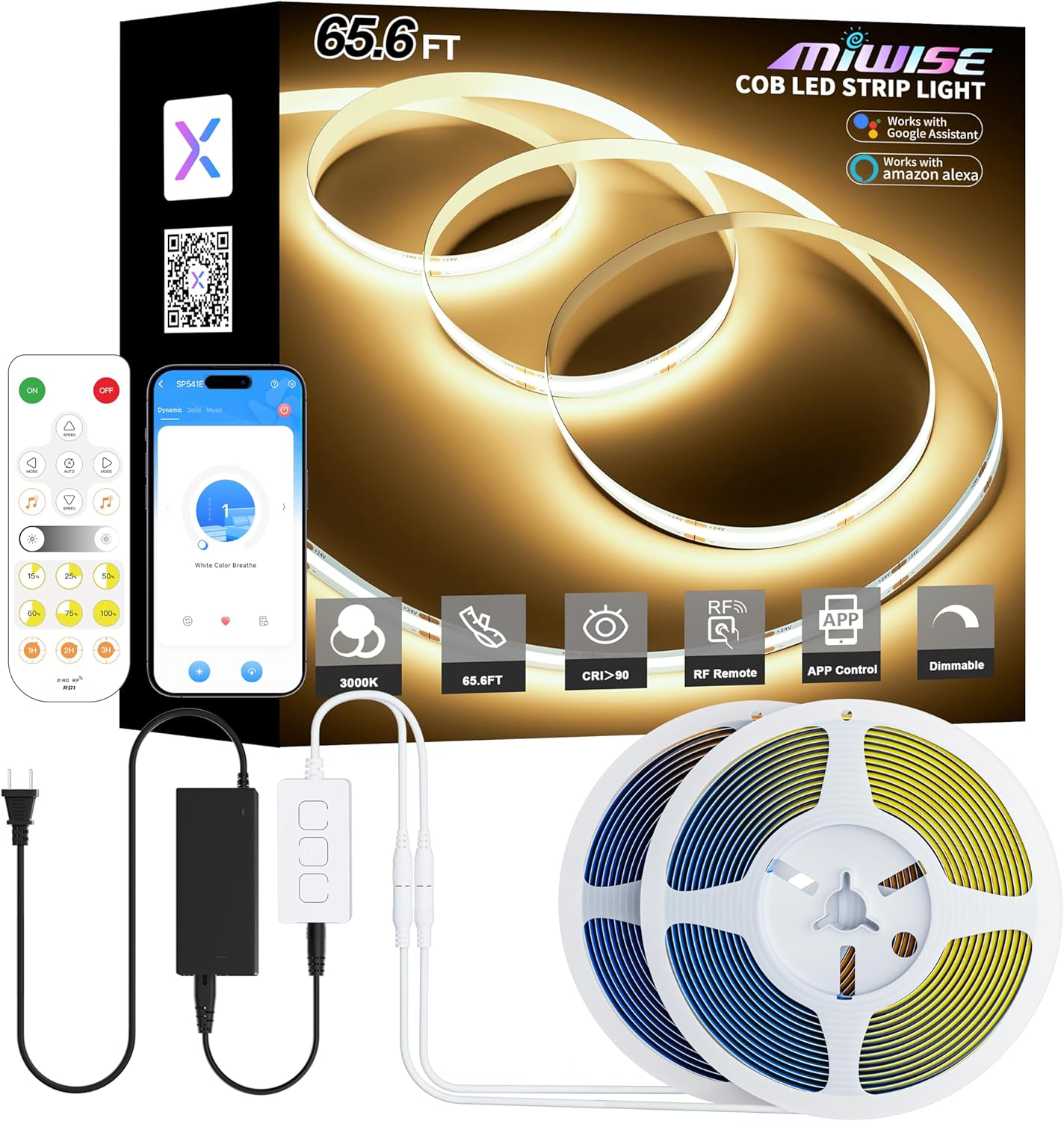 Dimmable Metal LED Strip Lights — 3000K