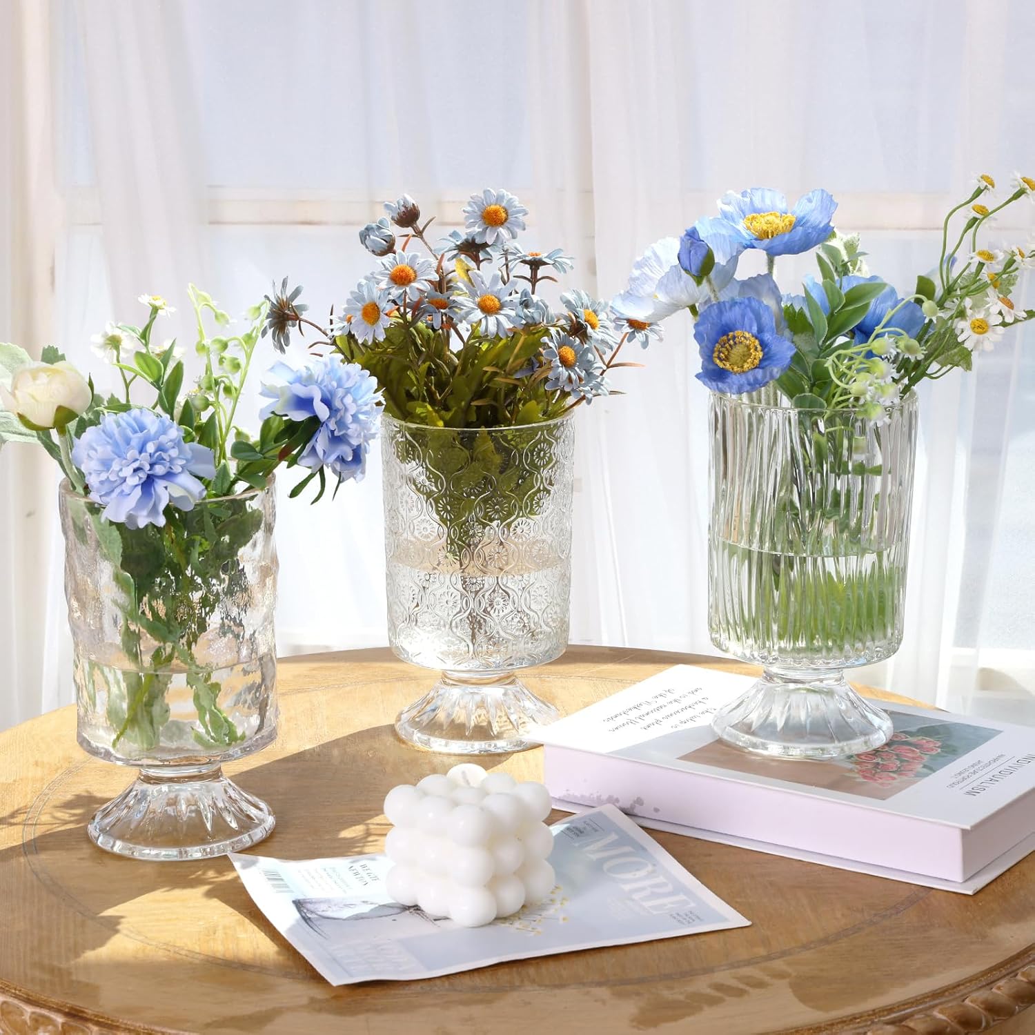 Vintage Glass Vase — 7" - View 3