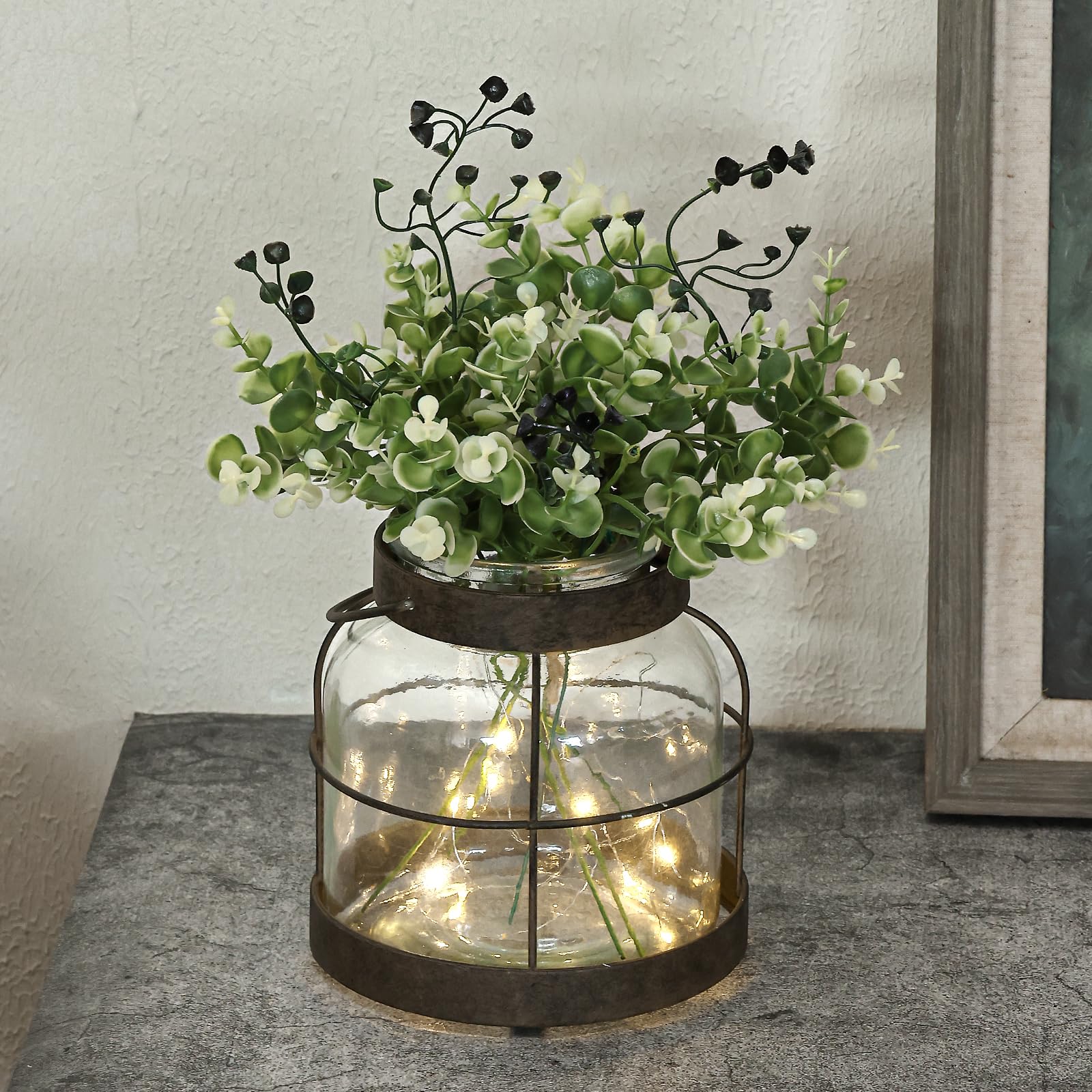Vintage Farmhouse Green Artificial Plant
