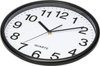 Battery Operated Black Wall Clock — 13" - View 3