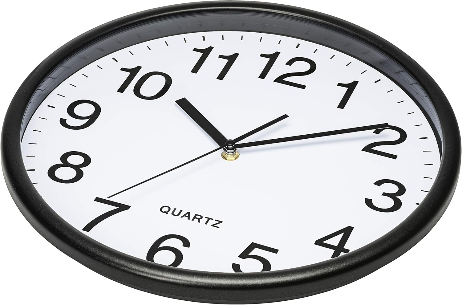 Battery Operated Black Wall Clock — 13" - View 3