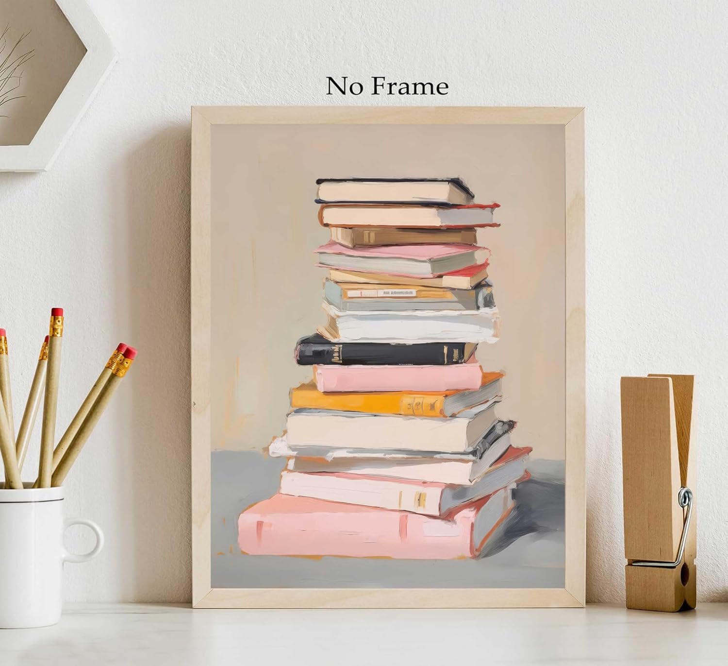 Unframed Pink Wall Decor — 16" - View 2
