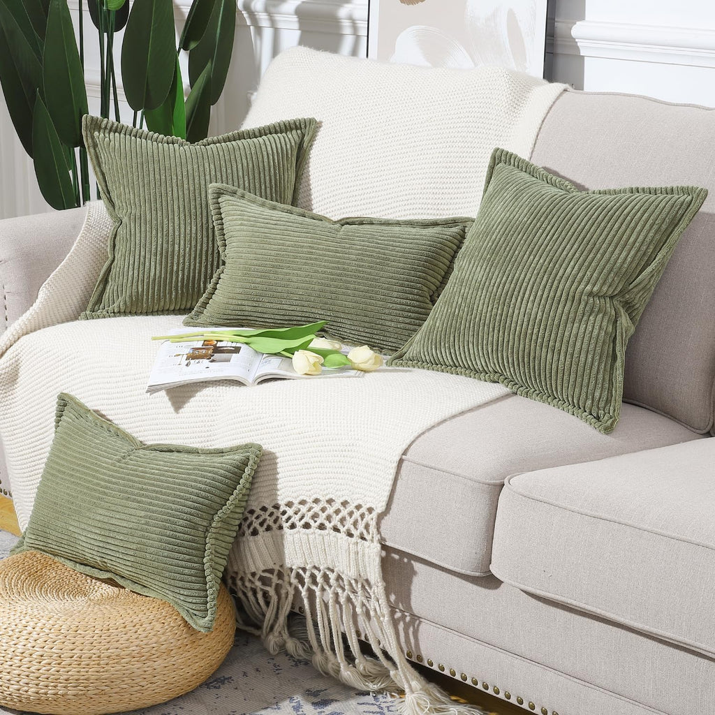 Boho Beige Throw Pillow Cover — 24" - View 5