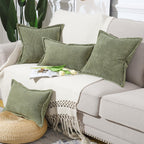 Boho Beige Throw Pillow Cover — 24" - View 5