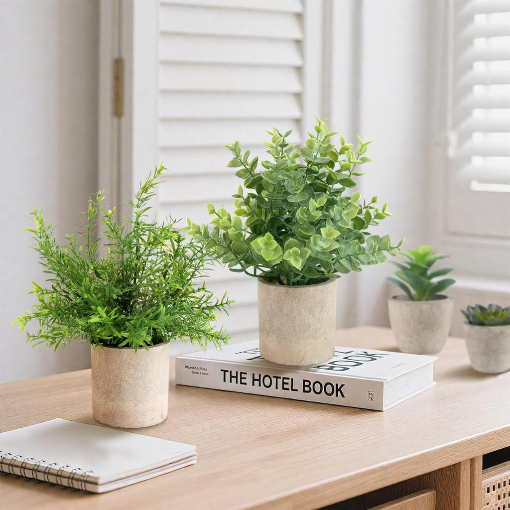 Farmhouse Black Faux Plant — 10" - View 3