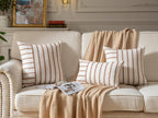 Boho Beige Throw Pillow Cover — 20" - View 7