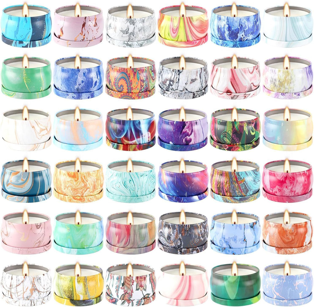 Soy Wax Brown Scented Candle — 36Pack-Painting