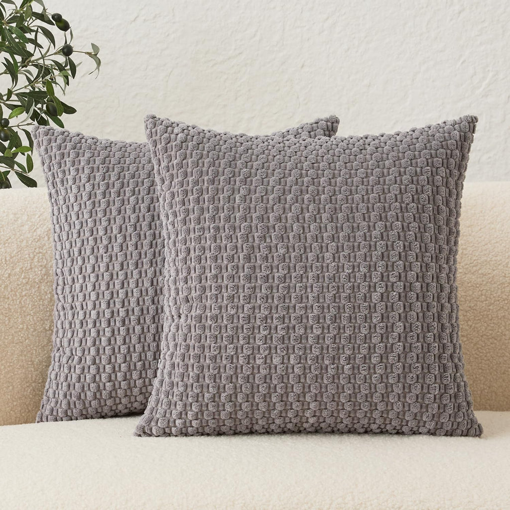 Lumbar Boho Beige Pillow Cover — 24" — 20" x 20" (Pack of 2)