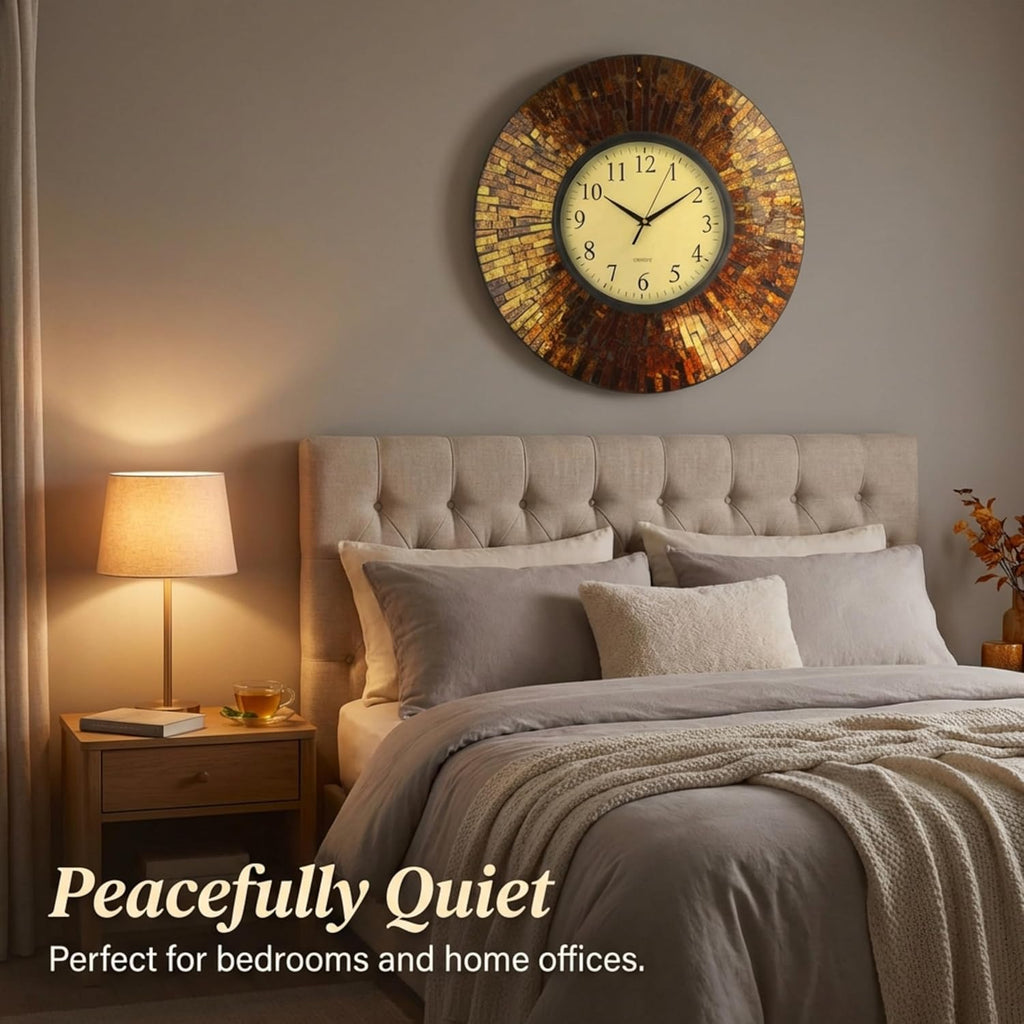 Black Wall Clock — 19" - View 7