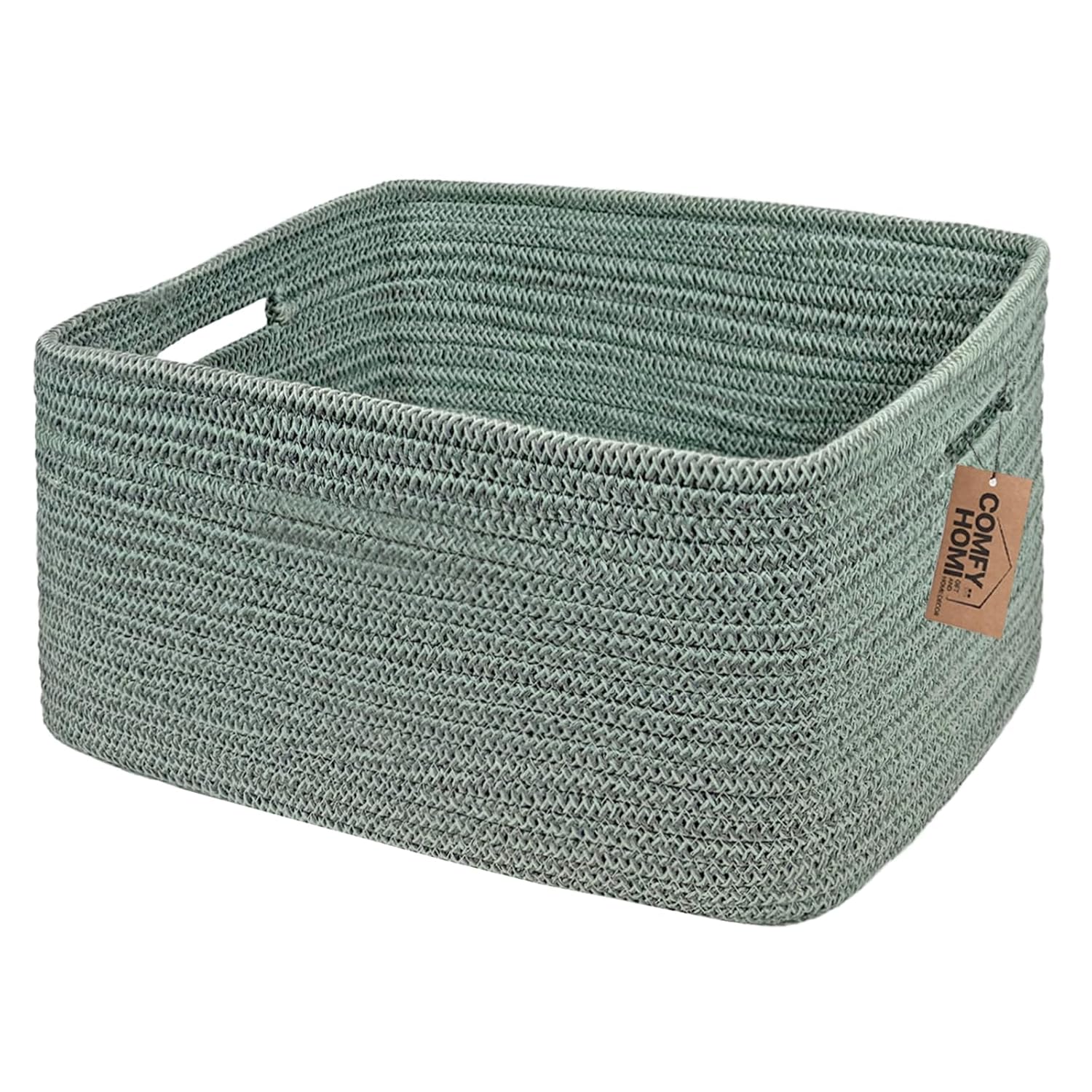 Boho Beige Woven Basket — 13.5" — 17''x13''x7.5''