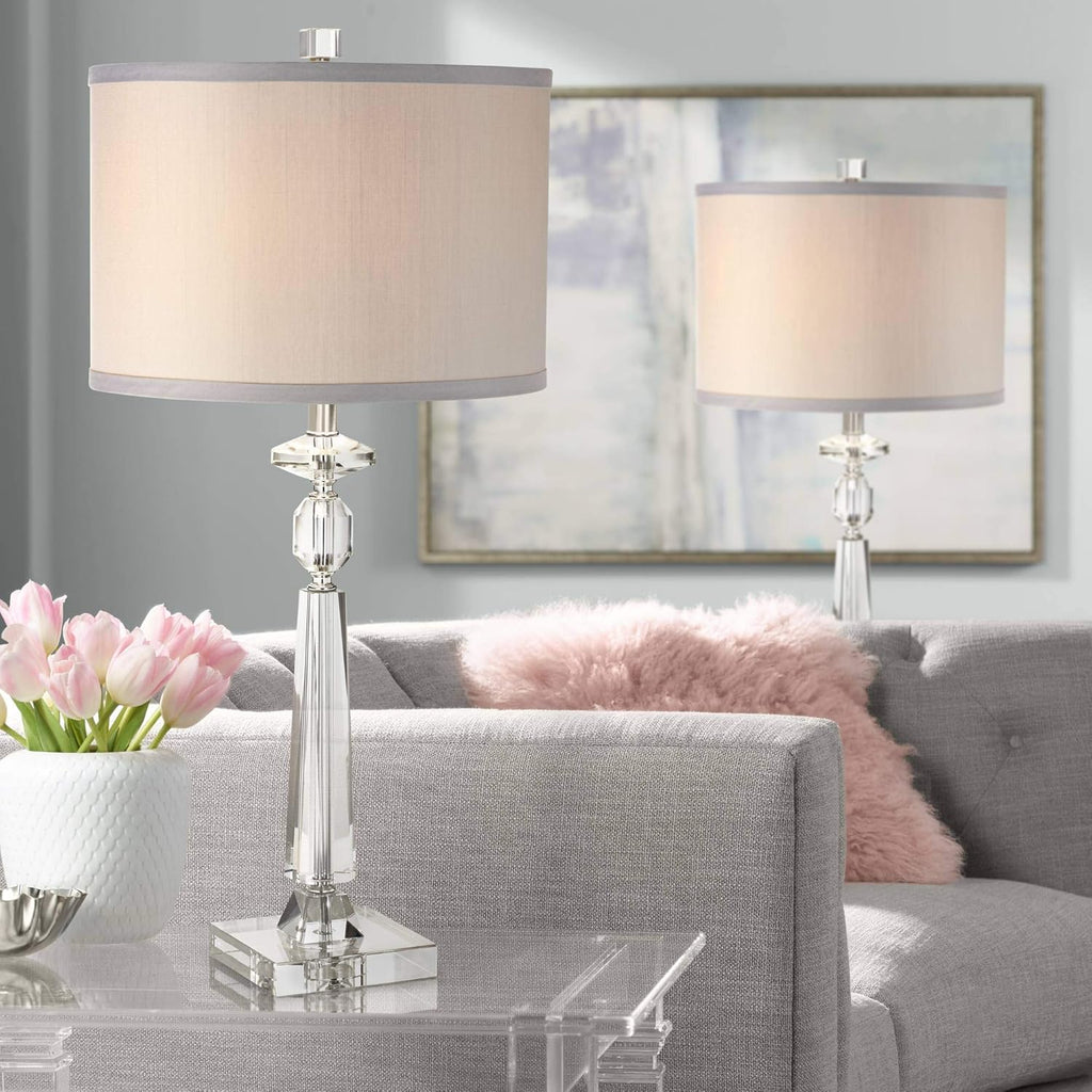 Luxe Grey Table Lamp — 27" - View 2