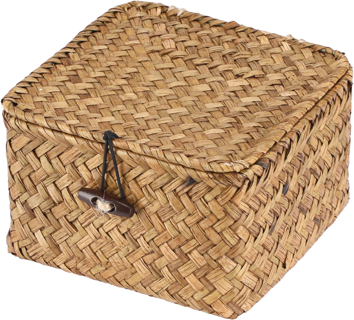 Handwoven Boho Brown Storage Basket — X-small