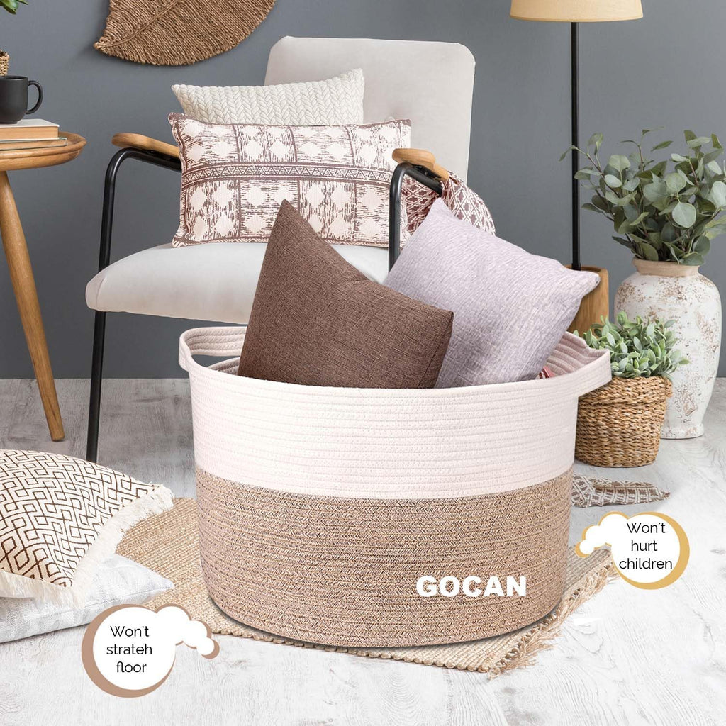 Boho Beige Throw Pillow — 22" - View 2