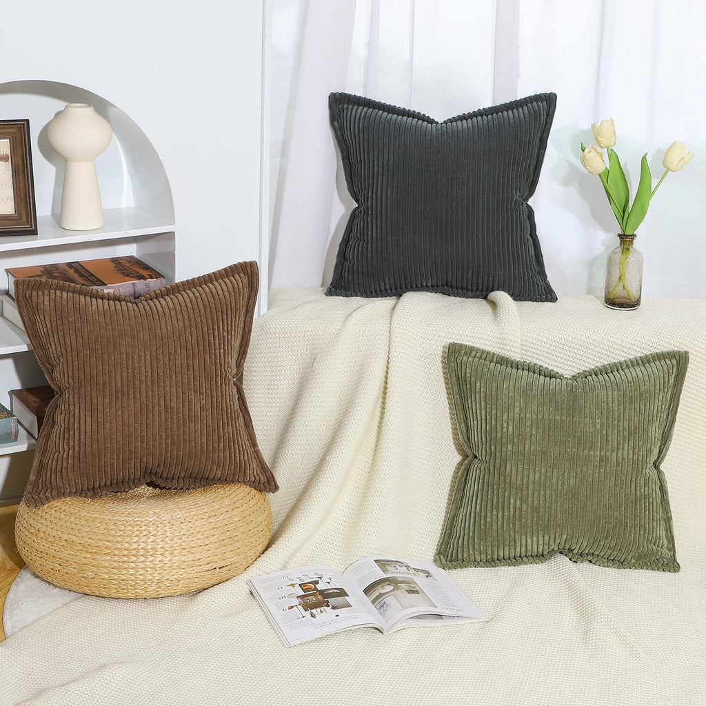 Boho Beige Throw Pillow Cover — 24" - View 6