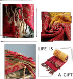 Chenille Boho Black Throw Pillow — 60x75 - View 5