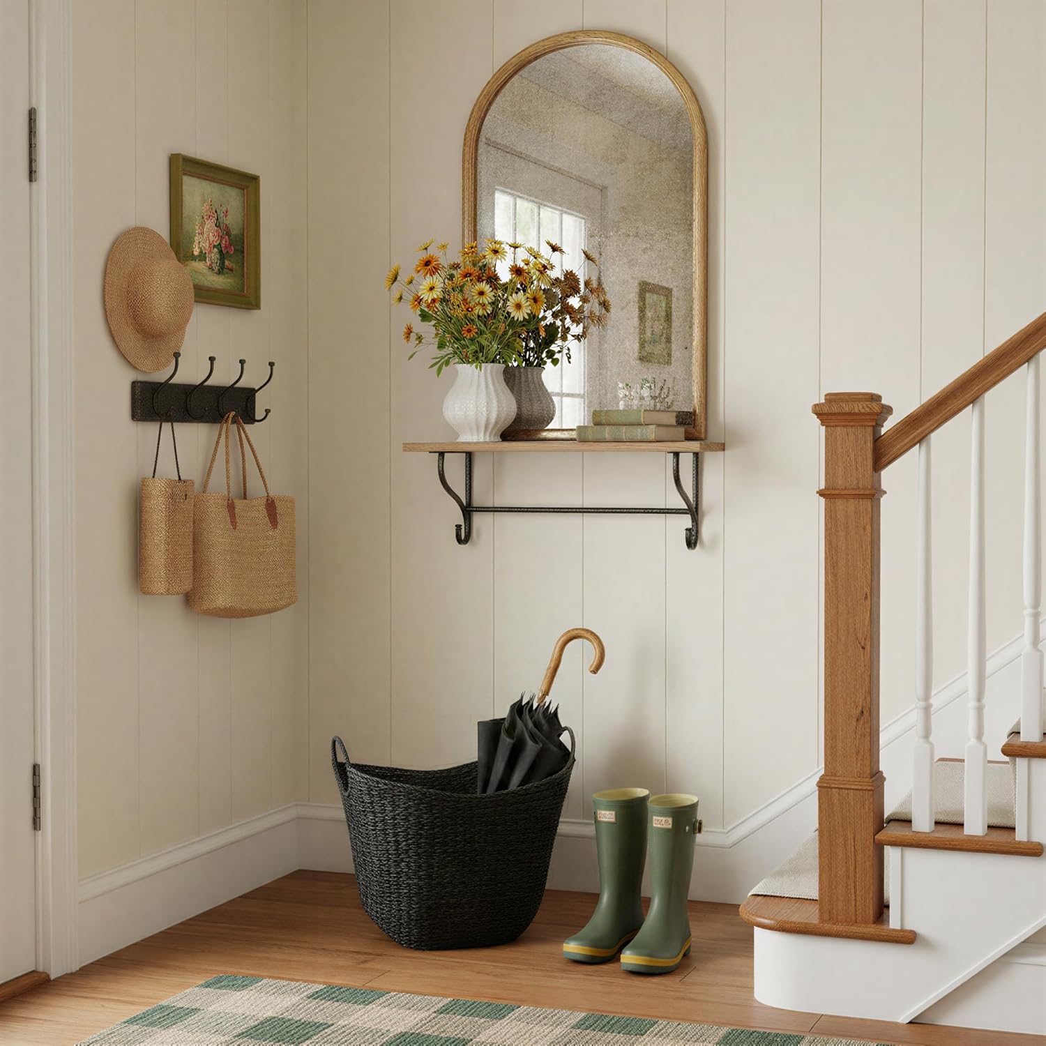 Boho Beige Storage Basket - View 7