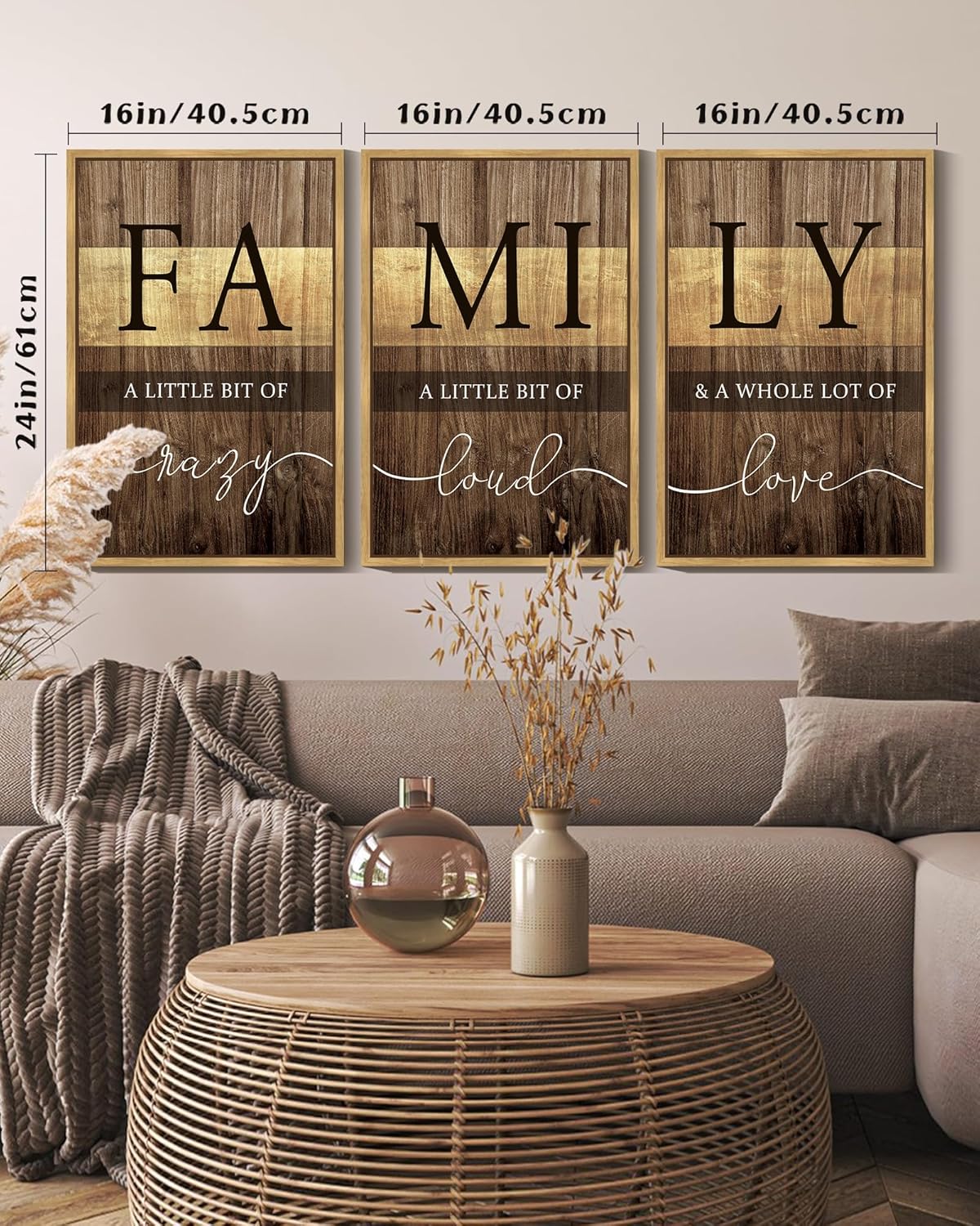 Framed Farmhouse Black Wall Decor — 16x24 - View 7