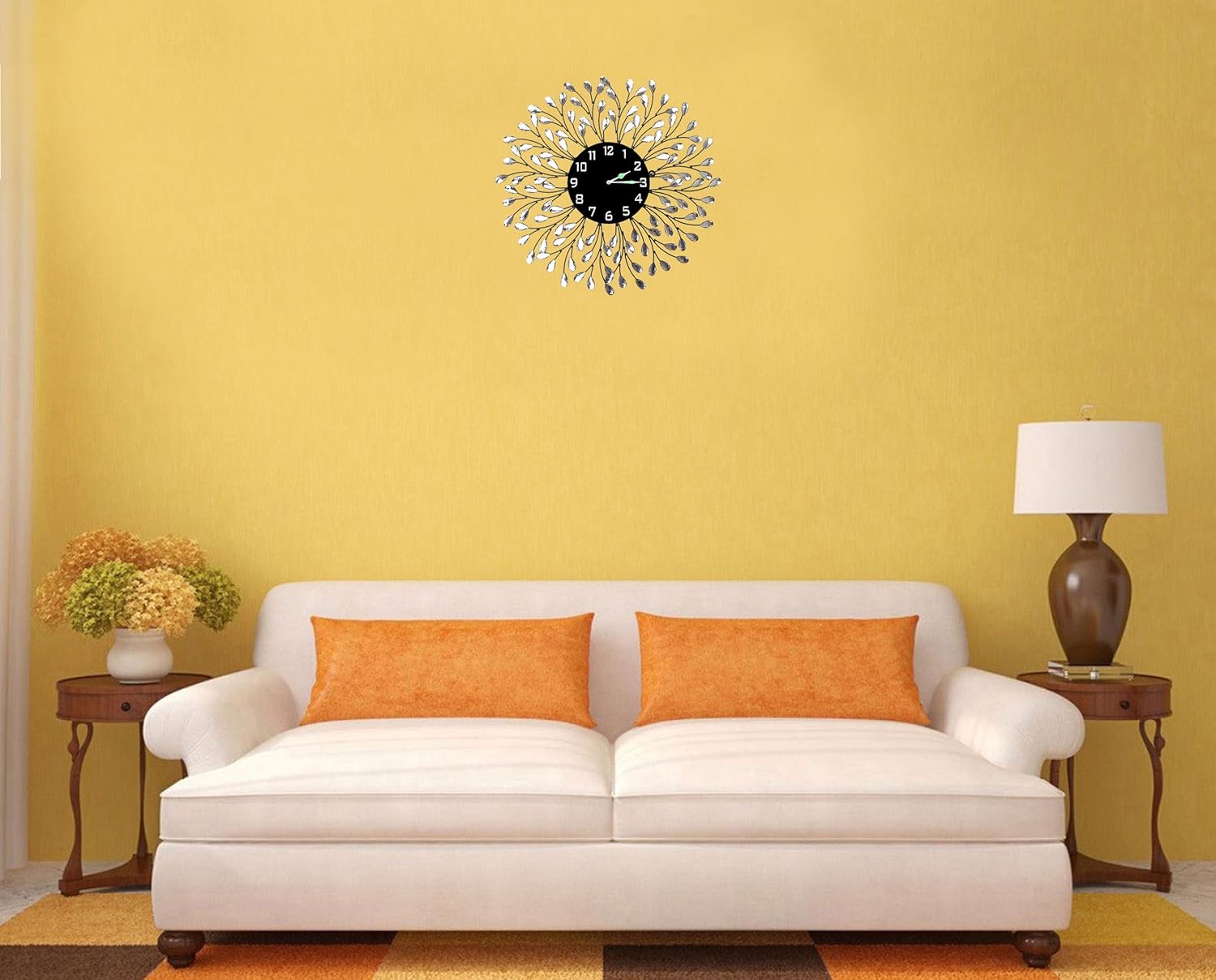 Luxe Black Wall Clock — 25" - View 4