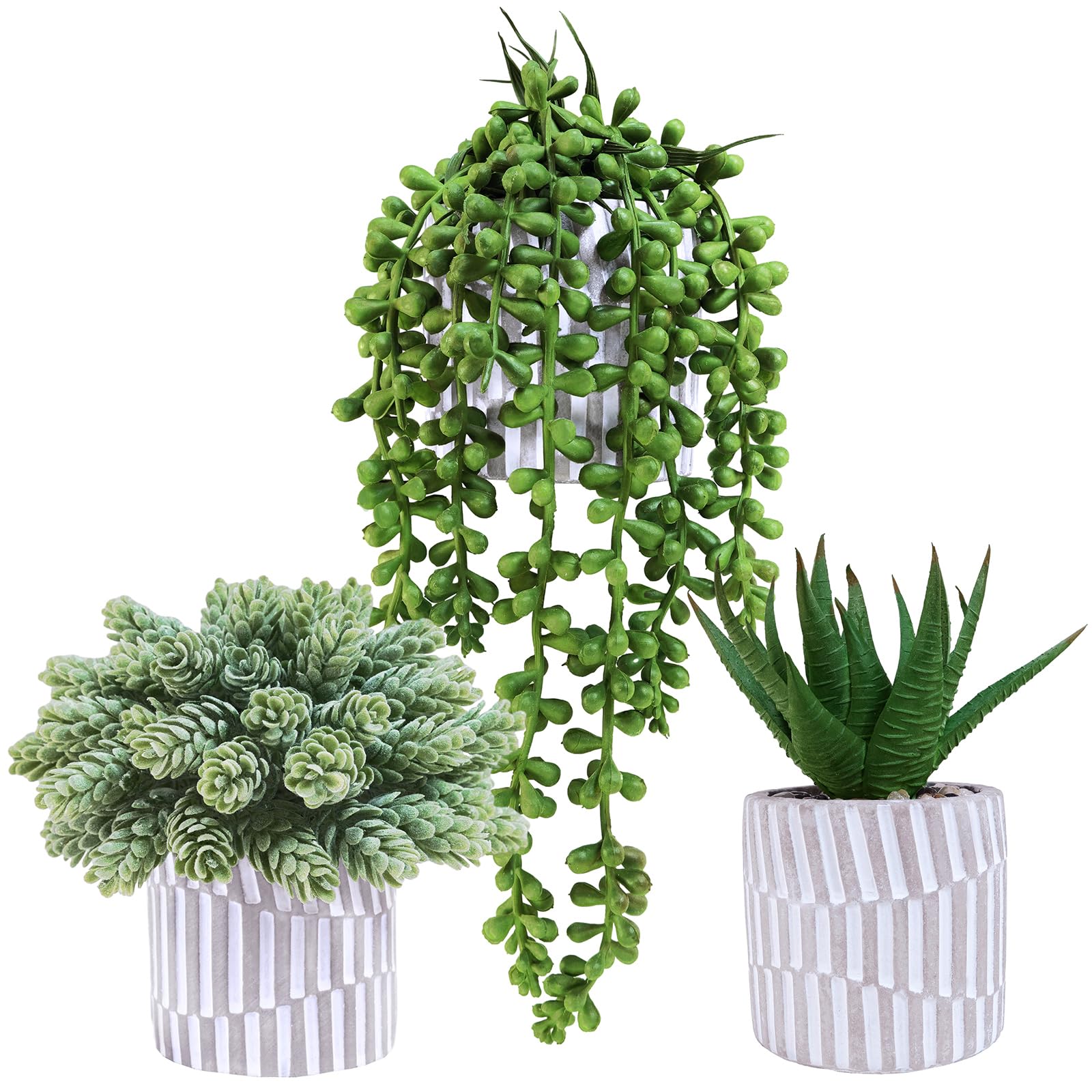 Modern Stone Faux Succulent