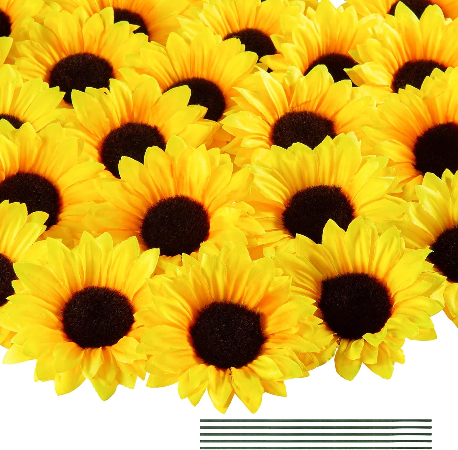 Beige Artificial Plant — 4" — Yellow-40pcs