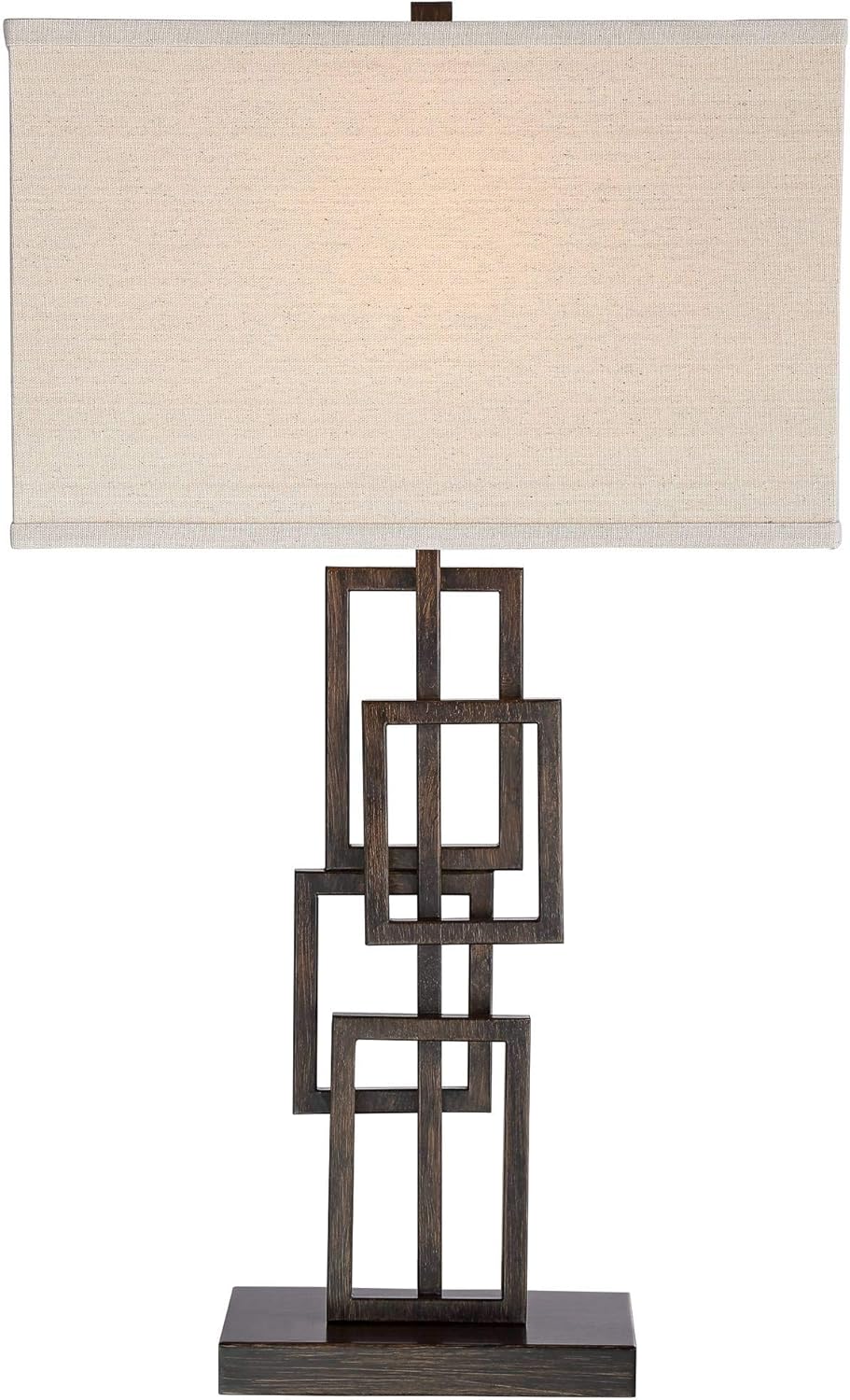 Linen Modern Gold Table Lamp — 2" - View 3