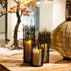 Modern Black Candle — Set of 3 - View 4