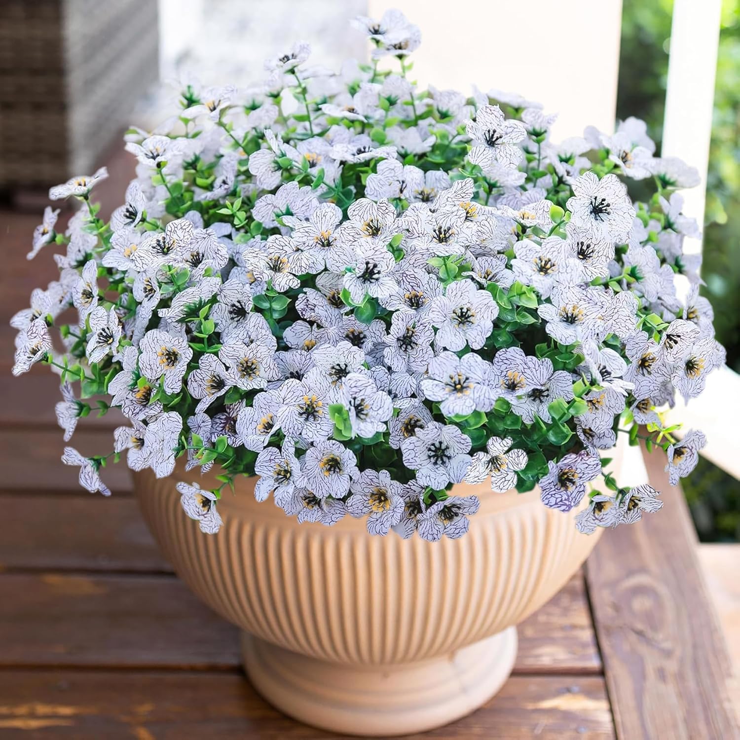 Beige Artificial Flowers — Creamy White