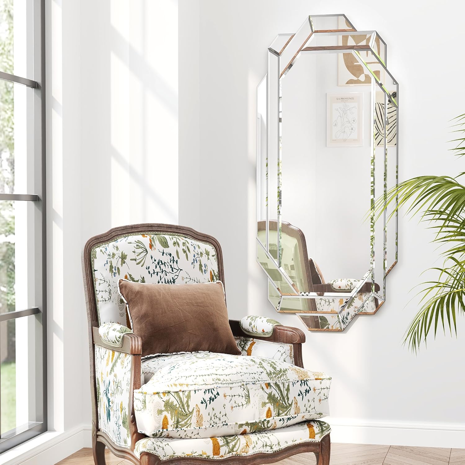 Beveled Glass Wall Mirror — 24" - View 5