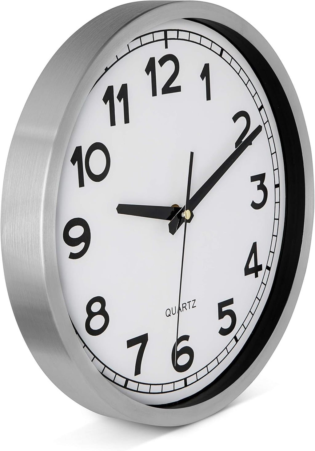 Battery Operated Modern Metal Wall Clock — 12" - View 3