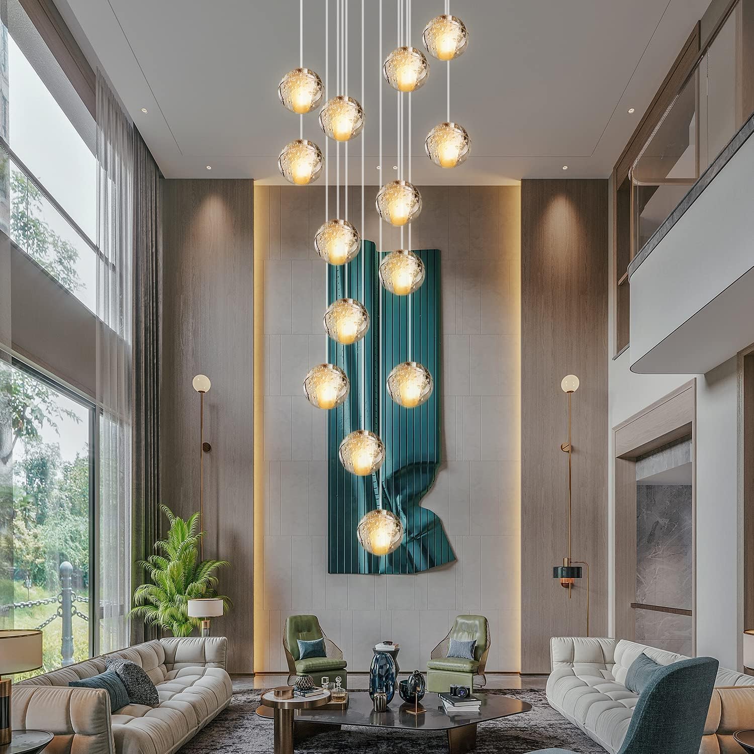 Luxe Metal Chandelier — 7" — Rectangular