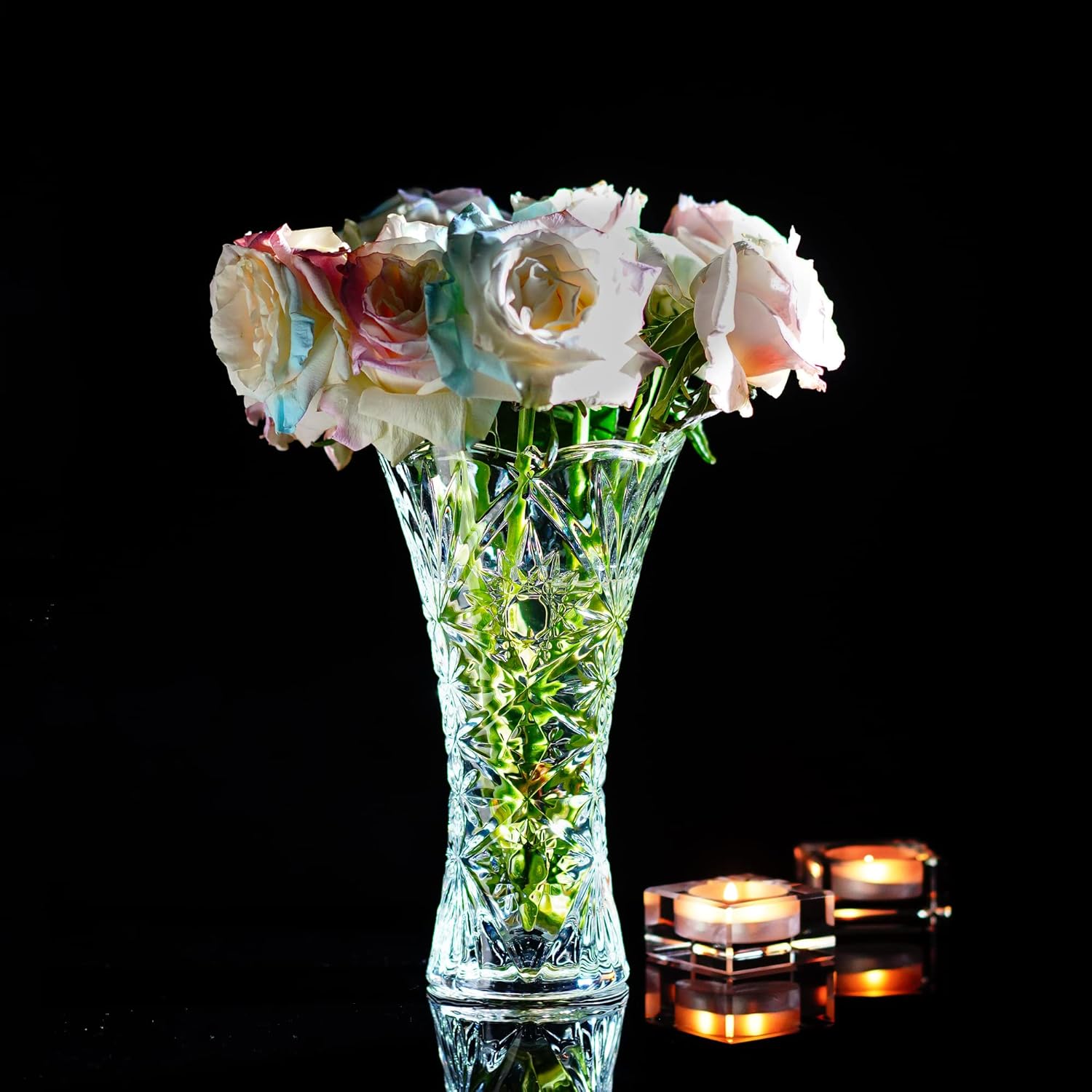 Luxe Glass Flower Vase — 9.2" - View 2