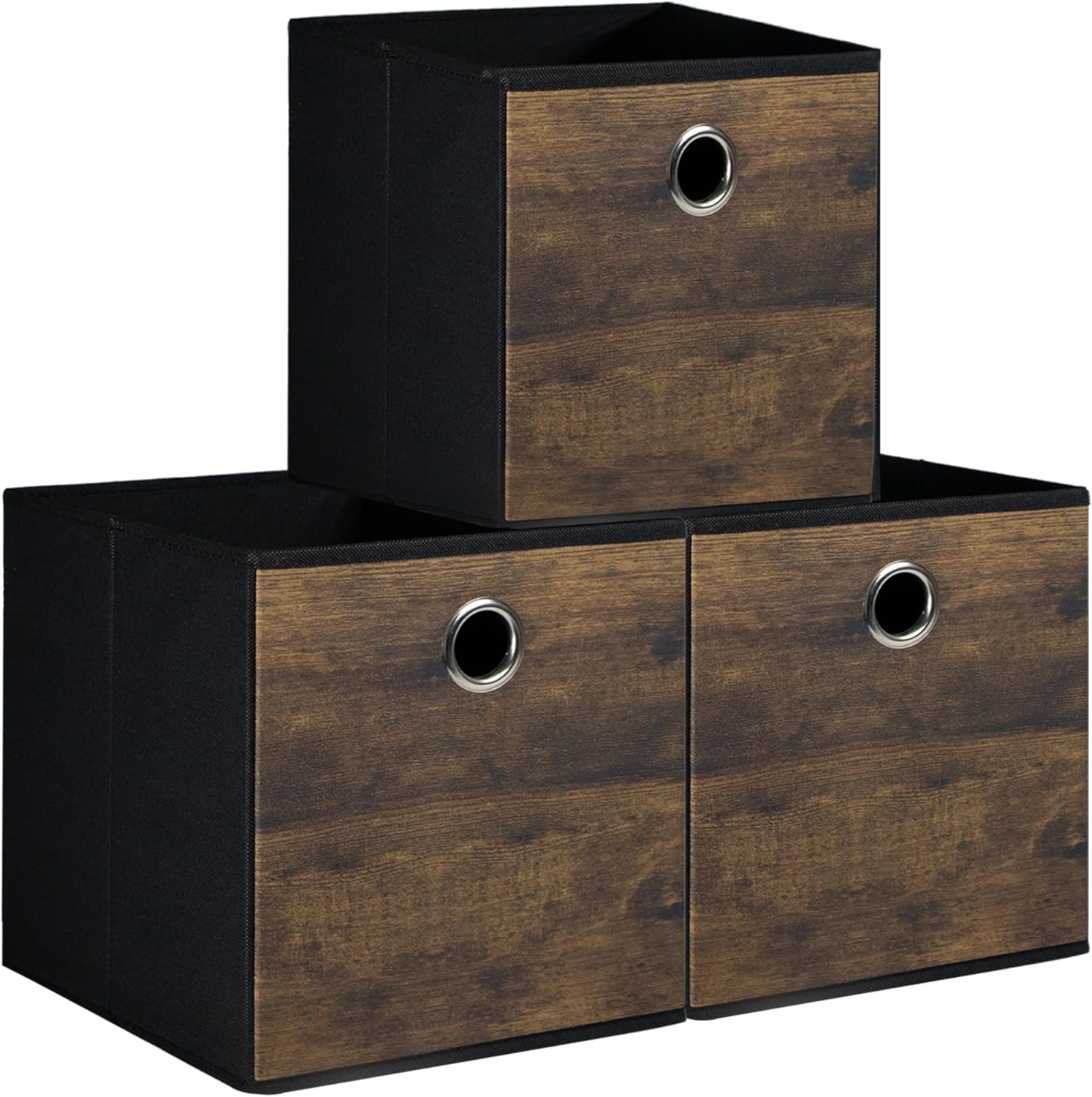 Wood Storage Bin — 6" — Large-12.6x12.6x12.6inch