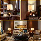 USB Charging Farmhouse Gold Desk Lamp — 22" - View 4