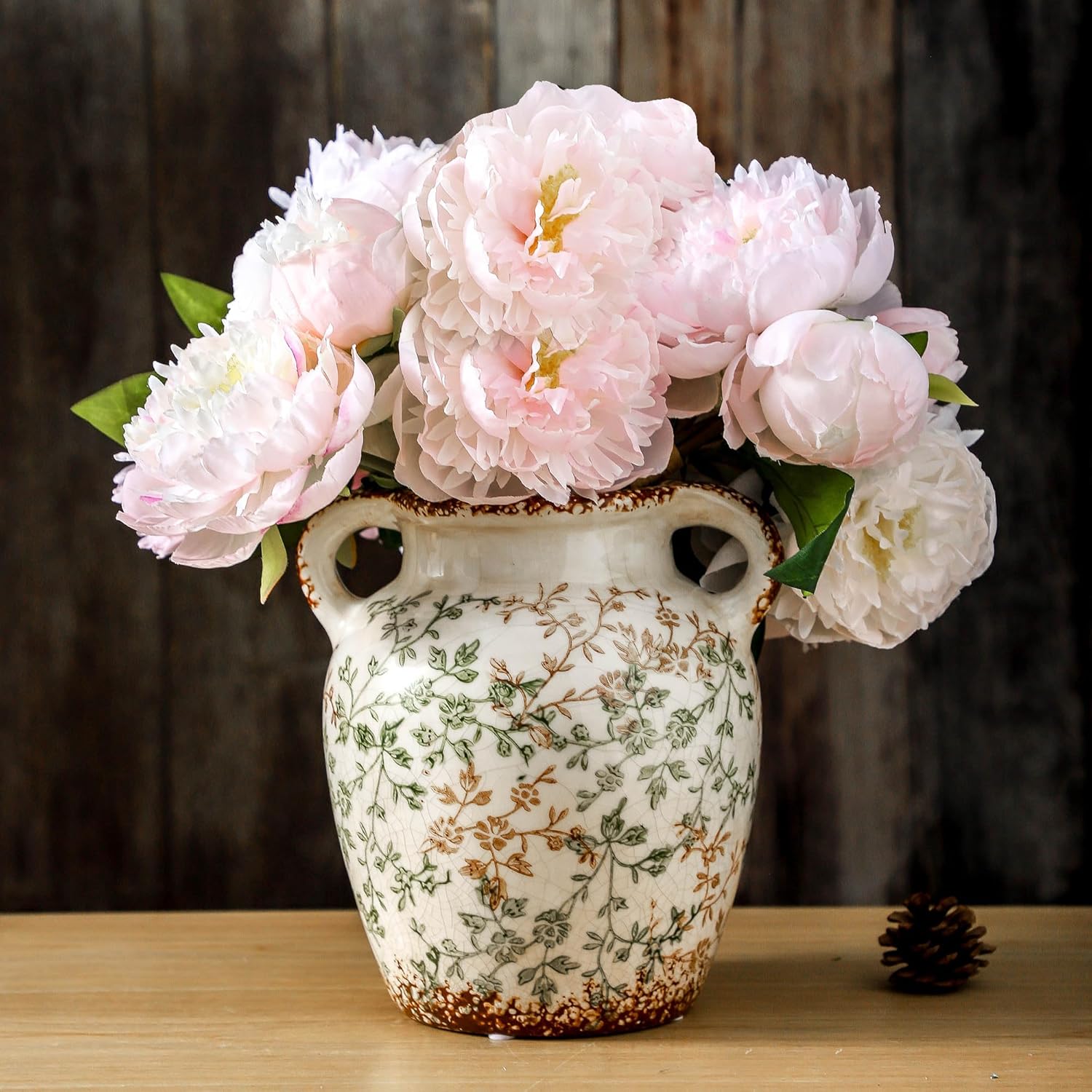 Vintage Blue Decorative Vase — 9.7" — 06-vintage-7.8 Inch