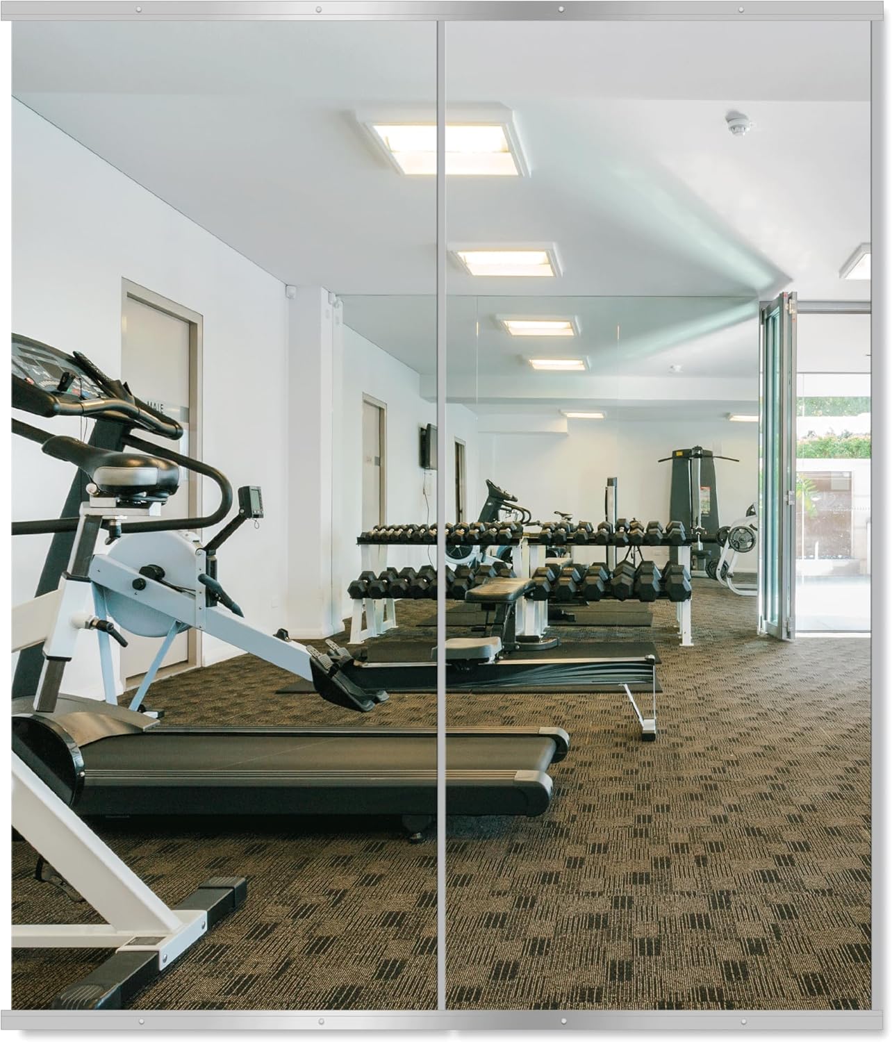 Glass Wall Mirror — 50" — 60''x25''x2PCS