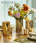 Luxe Gold Pillar Candle — Set of 12 - View 4