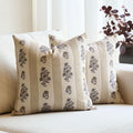 Farmhouse Beige Throw Pillow Cover — 18" — Yellow