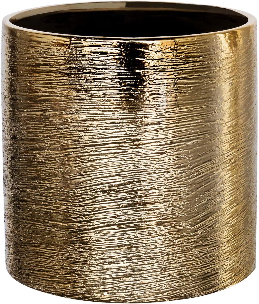 Luxe Gold Vase — 4" — Cylinder (6x6)