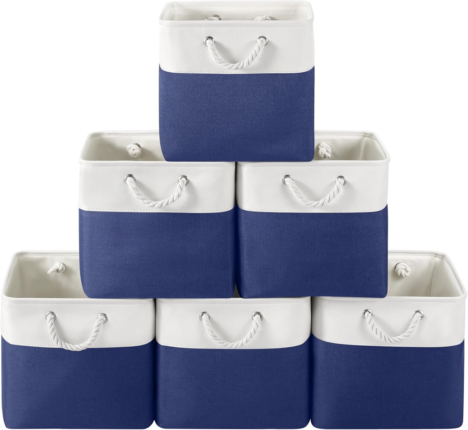 Beige Storage Bin — 2" — 13inX13inX13in-6P