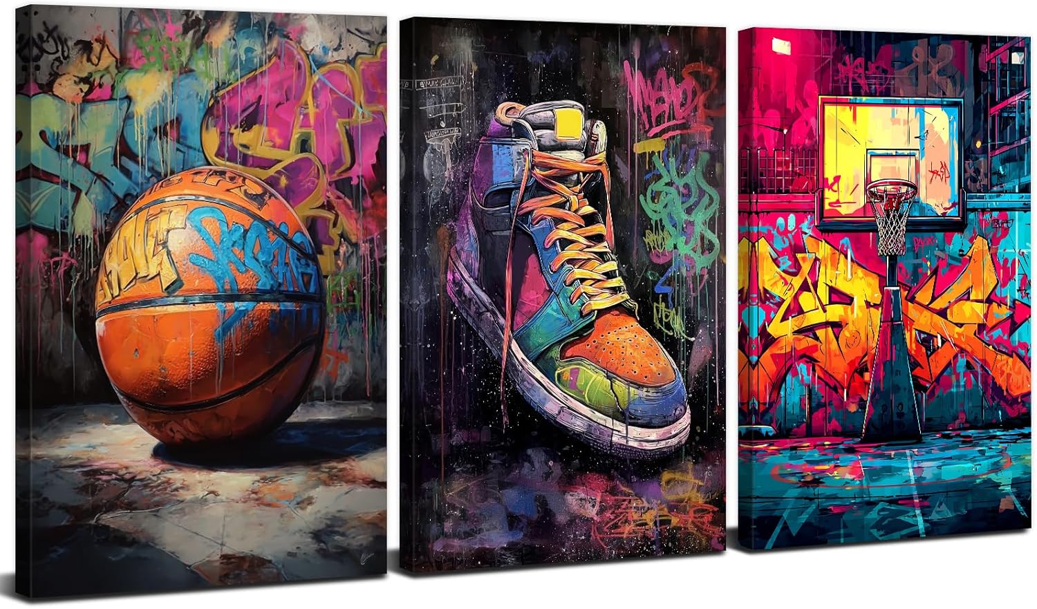 Black Wall Art — 16" — 16"L x 12"W