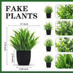 Black Faux Plant - View 2